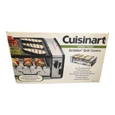 Cuisinart Griddler Grill Centro GC-17 Skewers Hot Dog Roller 3 in 1 Damaged Box