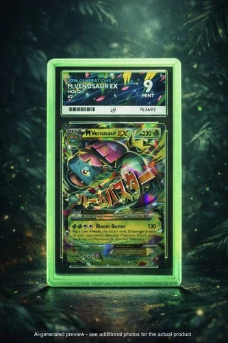 🍃 M Mega Venusaur EX 2/83 – Generations (2016) – Ultra Rare – ACE 9 (MINT) +GG