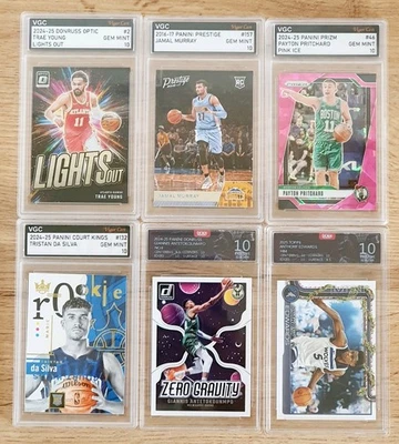 NBA Card Slaps 🔥6× 10er Grading VGC/OCD🔥 Giannis, Da Silva, Young, Edwards.... - Bild 1 von 4