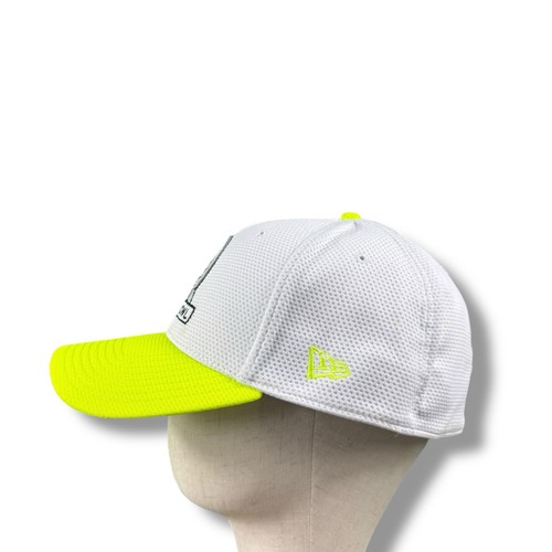 New Era 39Thirty NFL Pro Bowl Neon Yellow/White Stretch Fit Hat Large/XL EUC - Picture 2 of 7