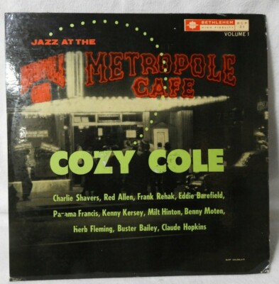 COZY COLE ''Jazz At The Metropole Cafe'' 1955 (BETHLEHEM/BCP21/MONO) VG+/VG+!!!