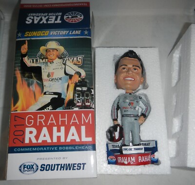 MIB Graham Rahal 2017 Texas Motor Speedway TMS Indy Car IRL Racing Bobblehead