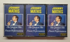Johnny Mathis His Greatest Hits and Finest Performances Cassette, 1985, 3 Tape 