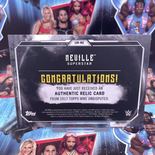 Neville WWE Topps Undisputed 2017 Authentic Relic Card Blue /199 #UR-NE - Bild 4 von 5