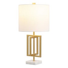 JONATHAN Y JYL1039A Anya 20.25" Metal/Marble LED Table Lamp Glam Contemporary...