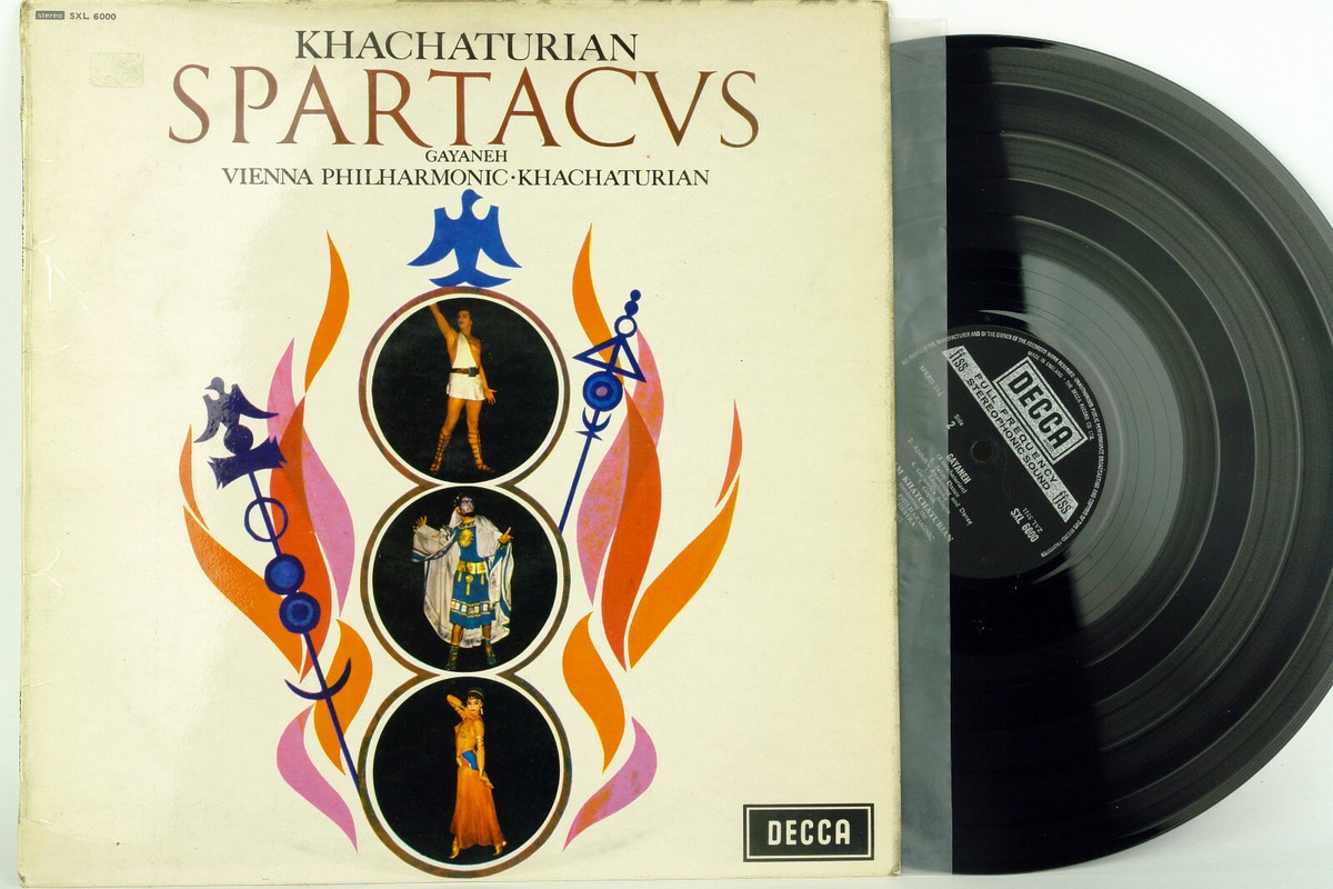 SPARTACUS * ARAM KHACHATURIAN * UK * DECCA SXL 6000 * FFSS 4W,4W