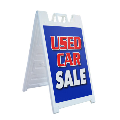 A-frame Sidewalk Used Car Sale 24'' x 36'' Double Sided A-Frame Sidewalk Sign