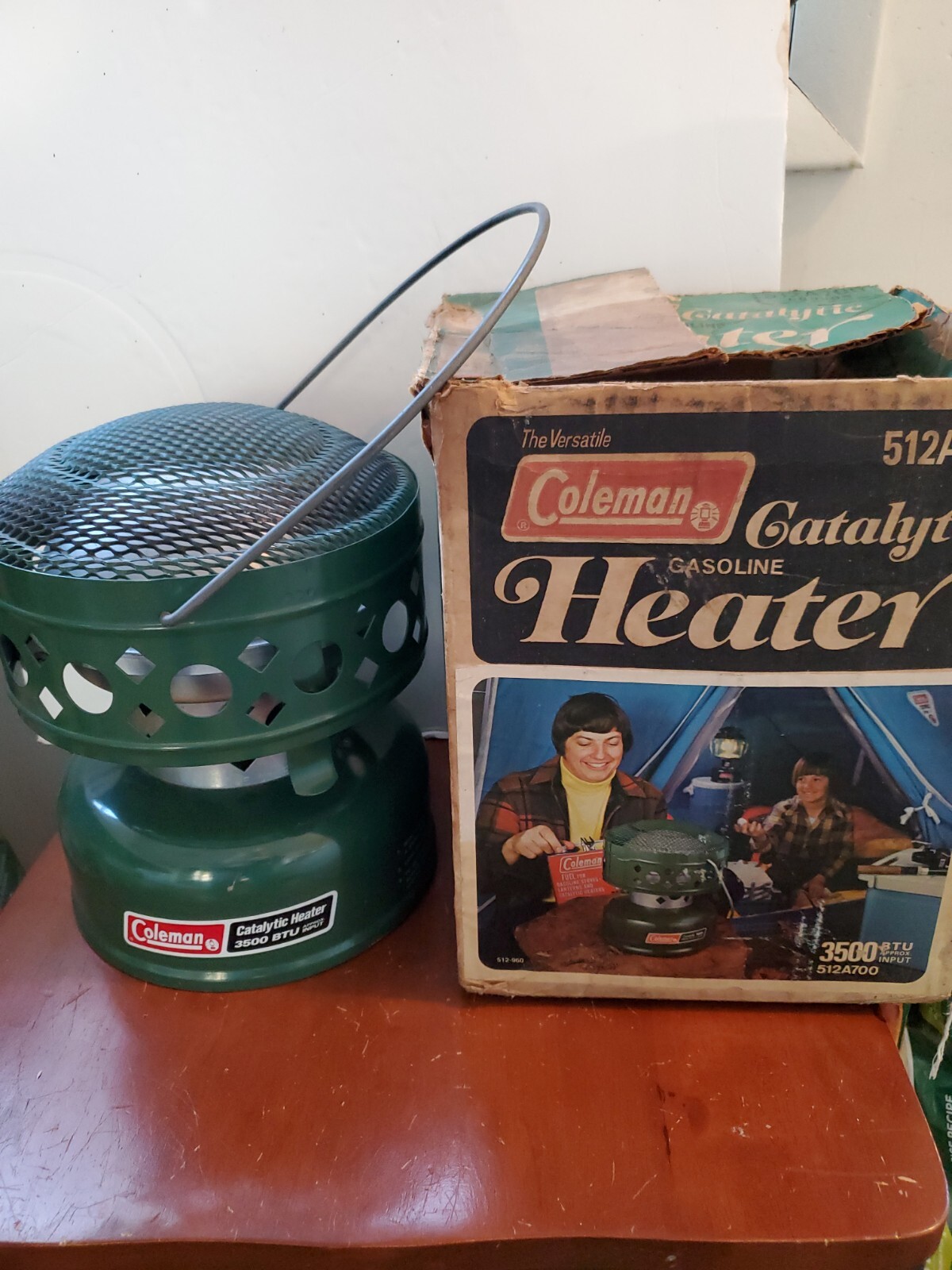 Vintage Coleman Catalytic Heater 512A700 Box u0026amp; Accessories 3500 BTU  CLEAN NEW | eBay