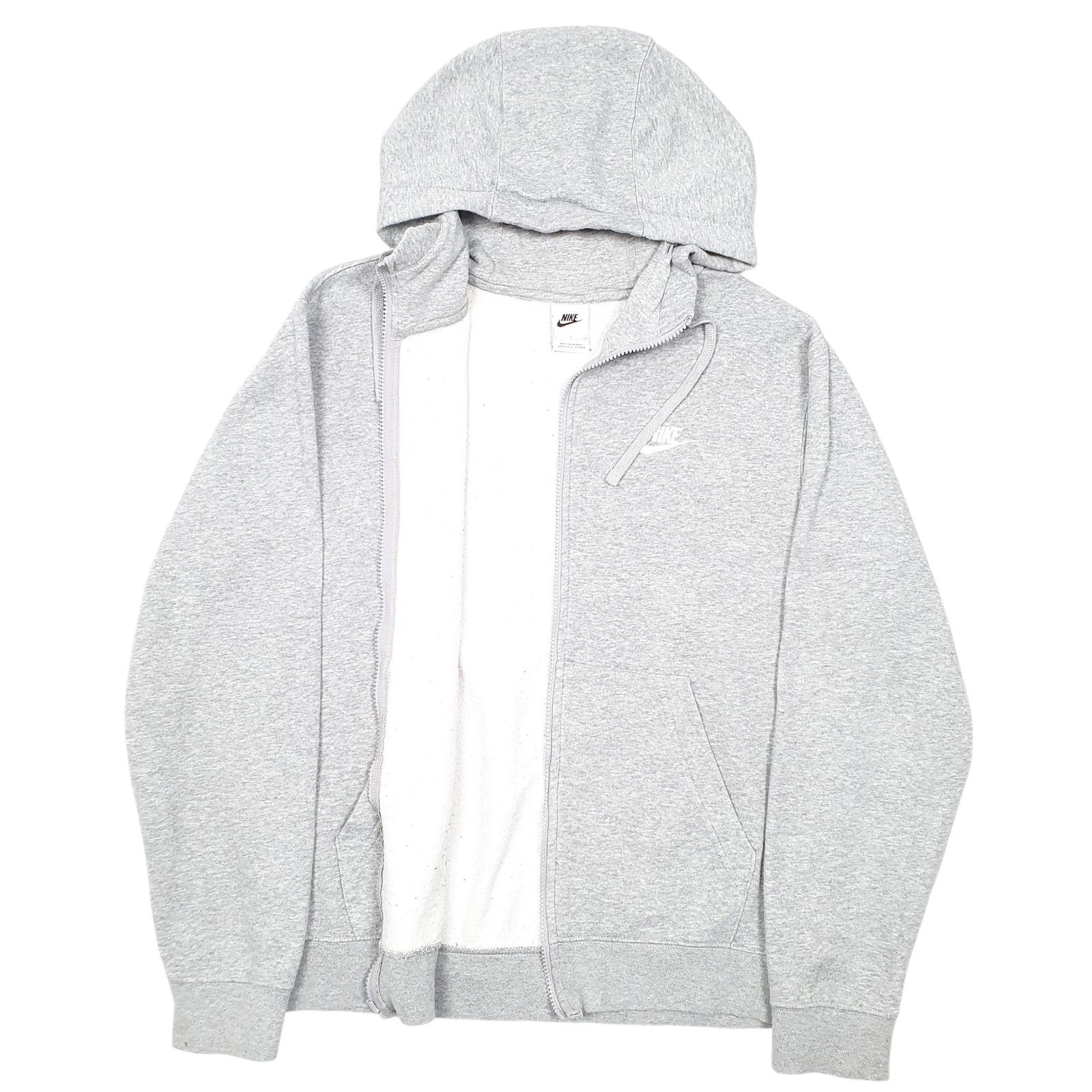 NIKE Full Zip Cotton Jumper Sweatshirt Mens S image 2