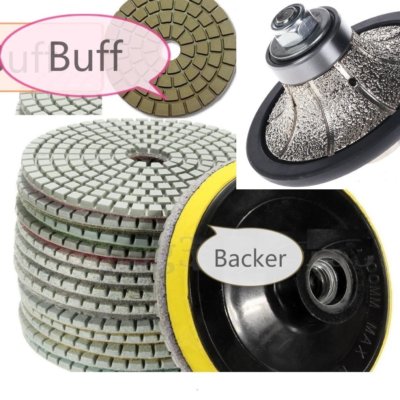 1/2'' Half Bullnose Router 26 polishing pad stone concrete FREE SHIP UK Australia