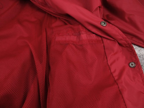 Vintage Eddie Bauer Jacket Mens Large Red Snap Windbreaker American Style Print - Picture 17 of 19