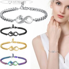 Infinity Heart Cremation Urn Bracelet Ashes Jewelry for Women Girl Cremation Urn