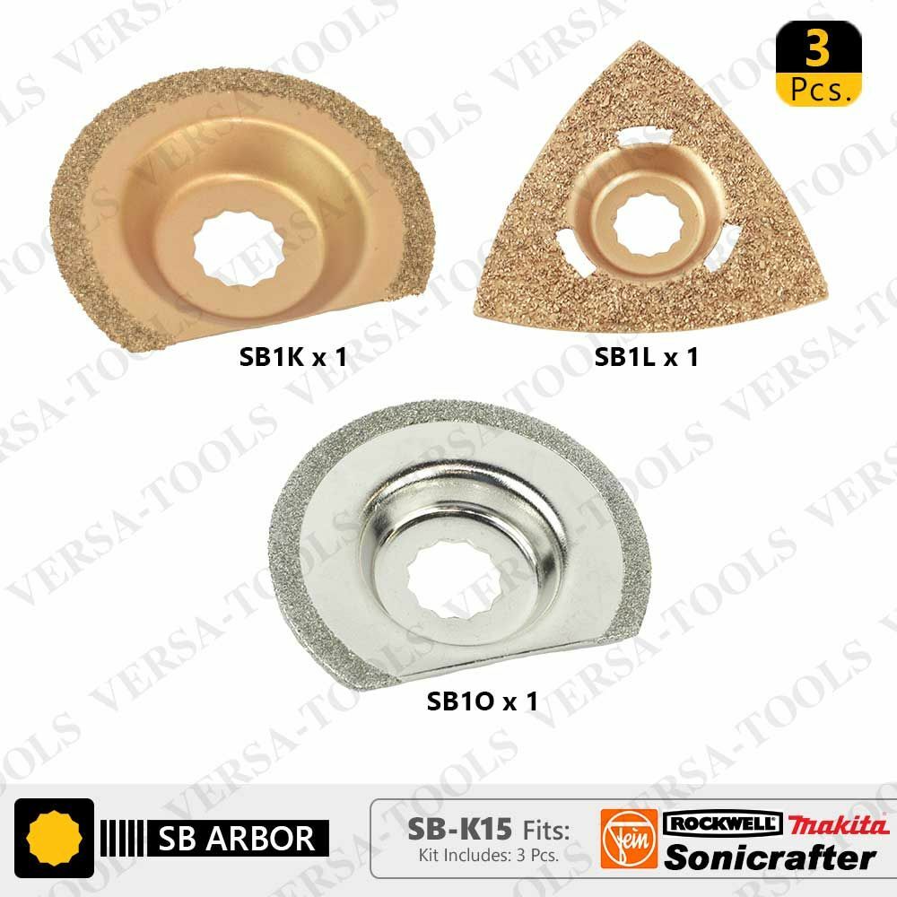 Versa Tool SB1O1L1K Tile Setters Saw Blade Kit For Use On Rockwell