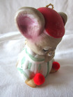 Bisque Porcelain Vintage Jasco Lil Chimers Praying Mouse in Pajamas Christmas — photo 5
