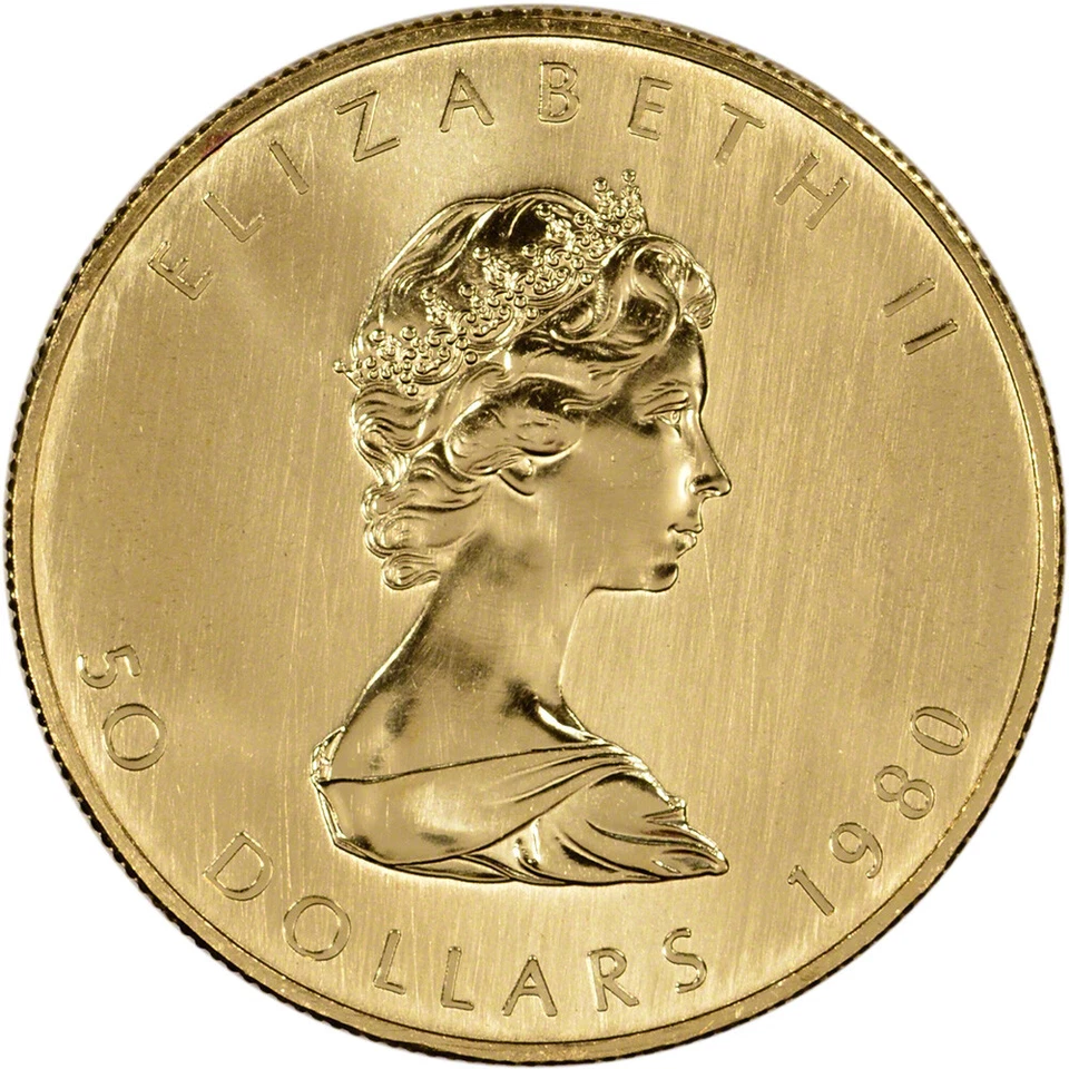 Canada Gold Maple Leaf 1 oz $50 - .999 Fine - Random Year - Image 2 of 2