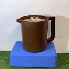 Vintage Tupperware 1575-6~1.5 Quart Pitcher~ Brown~Made In USA