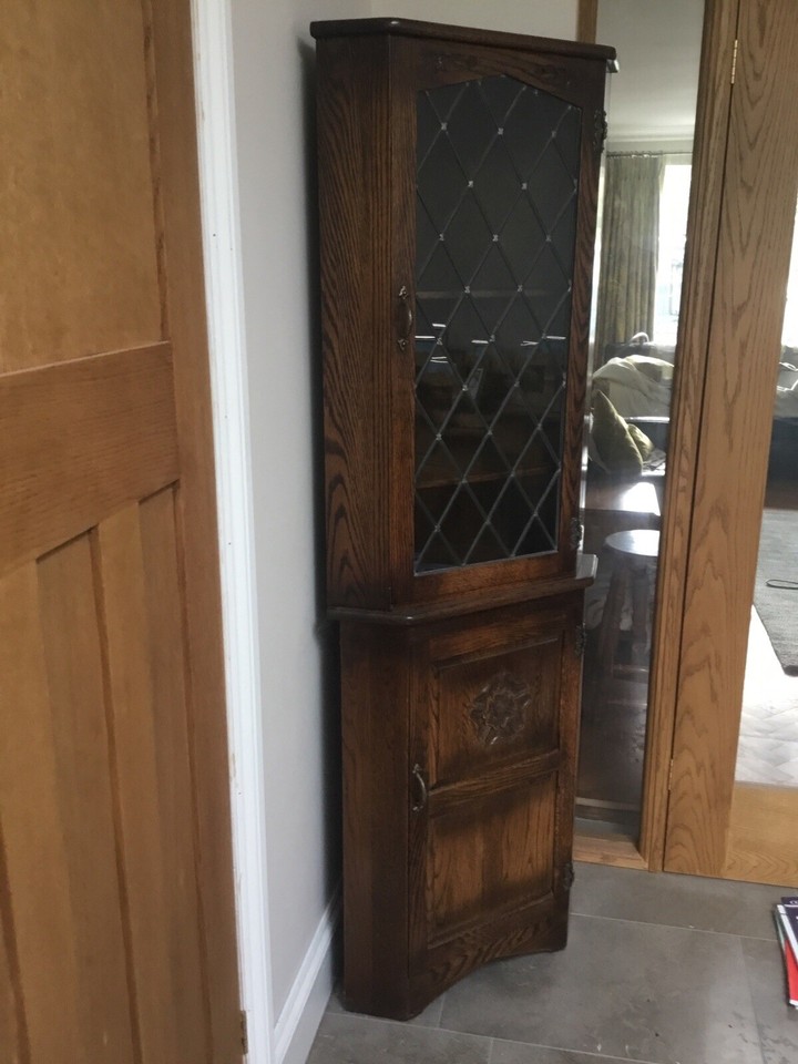 Solid Oak Old Charm Corner Unit eBay