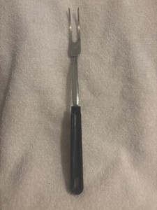 VINTAGE EKCO Meat Fork,Vintage RETRO Serving Fork, Stainless Steel, 196