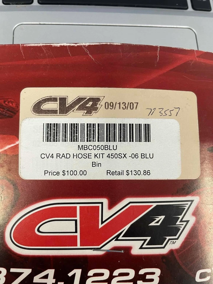 CV4 Rad Hose Kit 06 450sx Blue MBC050BLU - Image 2 of 2