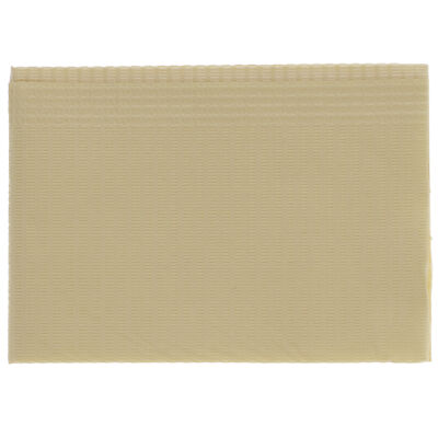 House Brand Dentistry 109221 HSB Dental Patient Bibs 2+1 Ply 13''X18'' Beige 500Pk