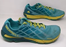 Merrell Womens Size 9 Aruba Blue Bare Access Flex Trail Running Shoes J09648