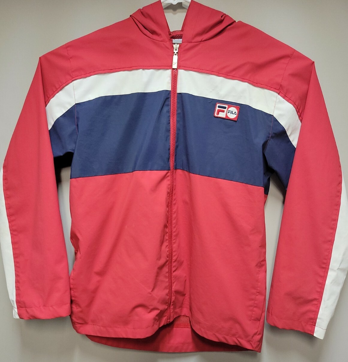 Vintage Fila Rain Jacket With Hood Mens 