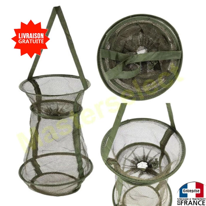 LEADER Bourriche nasse panier à crevettes poissons ultra léger séchage rapide