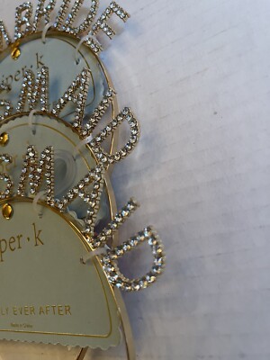 Brand New Set of 5 Bride Squad Headbands - Gold & Silver Glitter, Bachelorette Amazon.com: KatchOn, Gold Bachelorette Party Decorations  main image 2