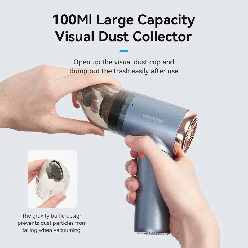 Foldable Cordless Car Vacuum Cleaner 5000Pa Powerful Suction Handheld Cleaning - Image 4 of 4