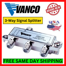 Vanco CPZ31GX 1 GHz CATV Signal Splitters and 3-Way Splitter