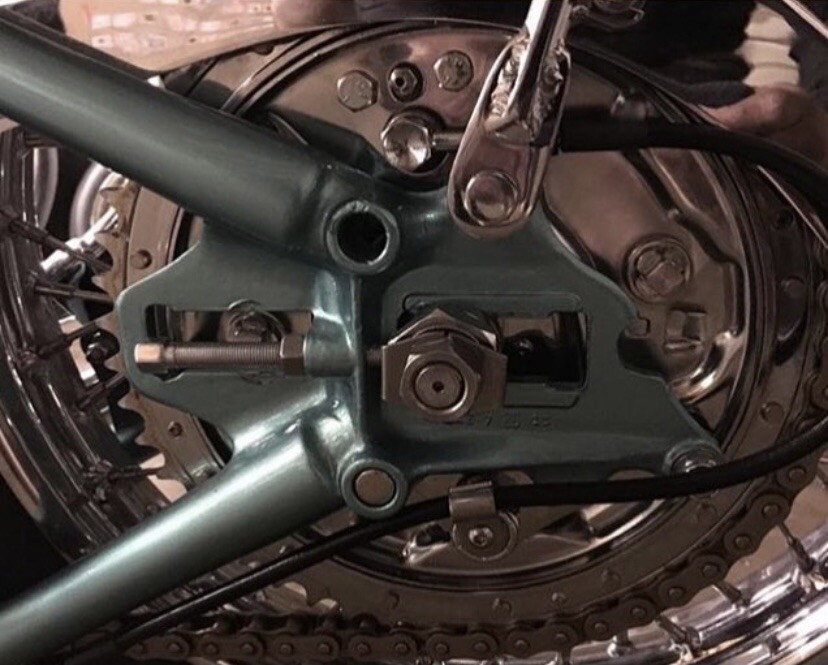 Harley Davidson Panhead Knucklehead Juice drum brake bracket. WARGASSER