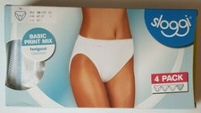 Sloggi 4 pack Basic Tai Briefs Size 10 Blue Print Mix or Pink Print 10103785