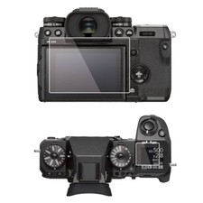 2 Sets LCD Screen Protector-Fujifilm X  H1 Monitor Top Control Panel Anti-Smudge