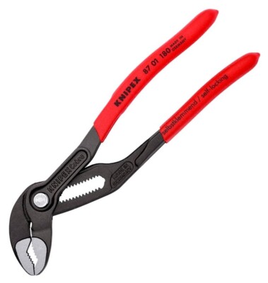 Knipex Cobra 7'' Pliers Adjustable Water Pump Plier 8701180 1-1/2 Jaw Capacity