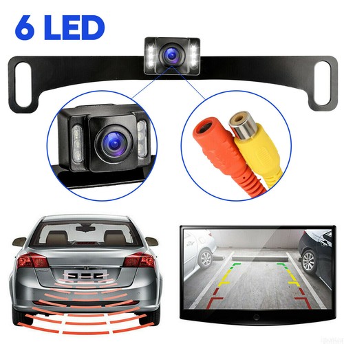 5'' Rear View Monitor License Plate Backup Reversing Camera 6 LED Night Vision - Picture 4 of 12