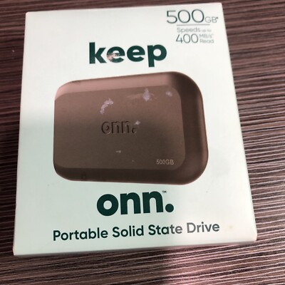  Keep onn. Portable Solid State Drive  500 GB Open Box