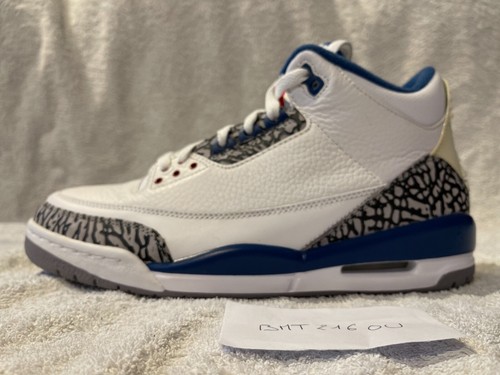 JORDAN 3 III RETRO TRUE BLUE 2011 SIZE 9 - Picture 3 of 8