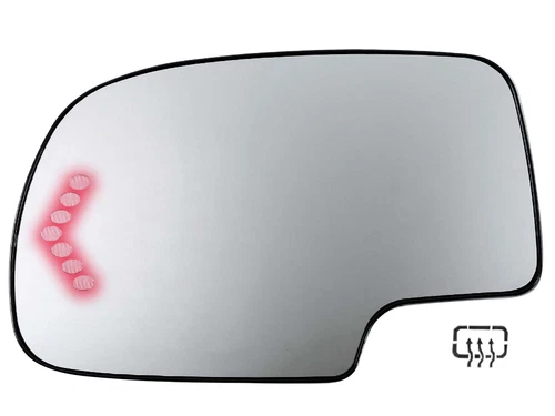 For Mirror Glass 2003 - 2006 YUKON TAHOE ESCALADE Heated with Signal Driver Side