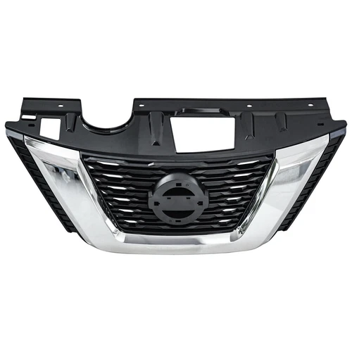 For Nissan Rogue 2017-2020 Front Upper Lower Grille Trim Fog light Radiator Kit - Picture 3 of 23