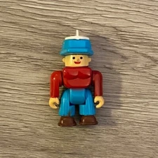 1997 Soma Vintage Toolhead 3" Action Figure Blue Hat Straight Head