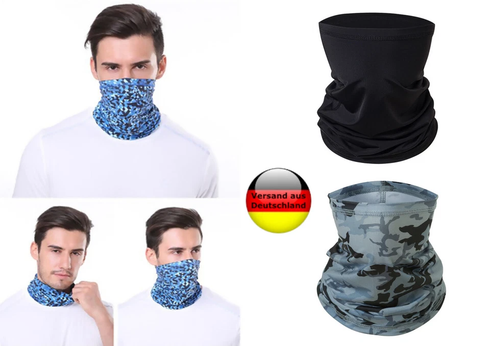 SAFETY MASK Maske Mundschutz Schlauchschal Multifunktionstuch Stoffmaske waschbar Bandana