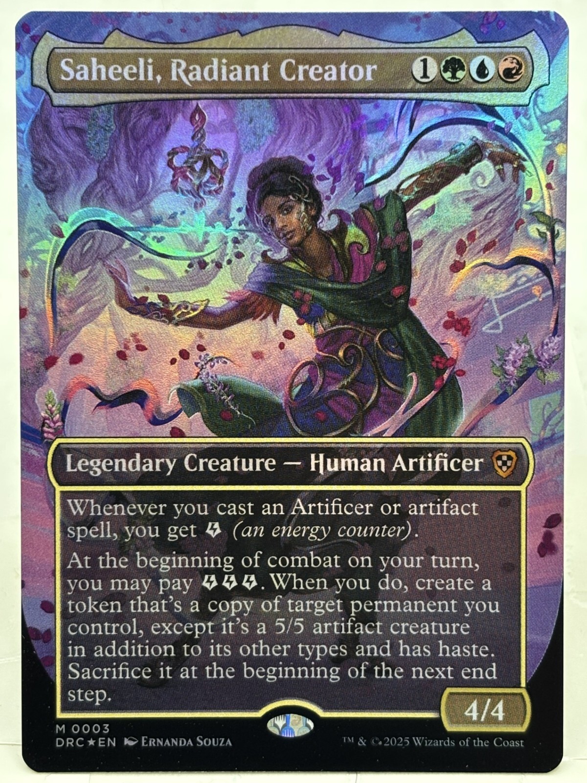 Saheeli, Radiant Creator NM/M* FOIL BORDERLESS Aetherdrift 0003 mtg -UnltdCards