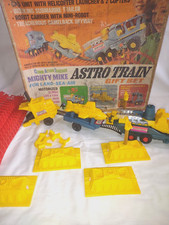 Vtg 1960's Remco Mighty Mike Astro Train Gift/Play Set Space Robot IOB/Used
