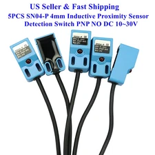 5PCS SN04-P 4mm Inductive Proximity Sensor Detection Switch PNP NO DC 10~30V US 