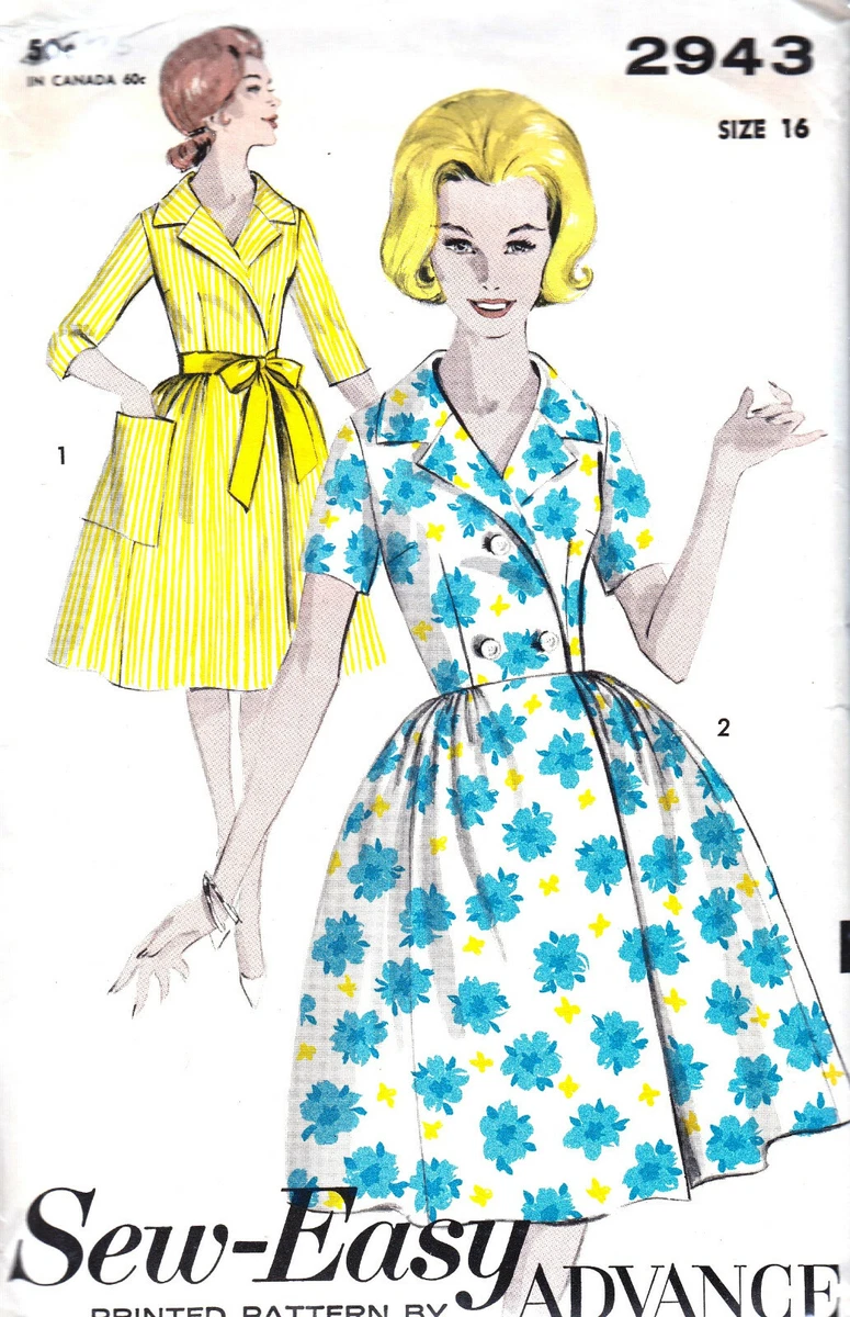 60s top house dress