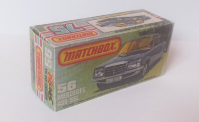 Matchbox Superfast #56c 1:59 Mercedes 450 SEL blau Repro Box Typ-K Lesney