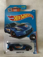 2016 HOT WHEELS CORVETTE C7.R, BLUE, #1/10 HW RACE TEAM, #1/250, TEAM LOGO B152