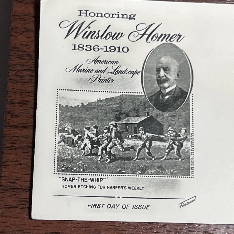 Scott #1207 4 Cent Stamp Winslow Homer 1ST Day Issue FD1007 - Image 2 of 4