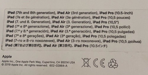 APPLE Smart Keyboard (7th Generation 2019) for iPad (7th Gen) iPad Air (3rd Gen) - Picture 8 of 8