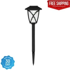 Hampton Bay Solar Black LED Path Light 10 Lumens (6-Pack)